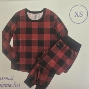 Red and Black Plaid Pajama Set
